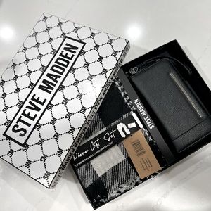 Steven Madden Wallet Wristlet & Scarf Set